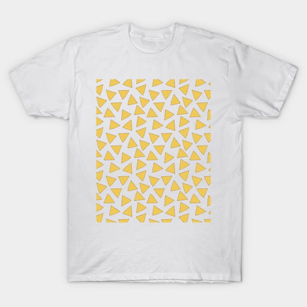 NACHO FOOD PATTERN T-Shirt by deificusArt